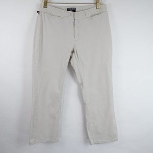 Vintage Polo Jeans Co. Ralph Lauren Womens Size 4 Beige Khaki Ankle Chino Pants